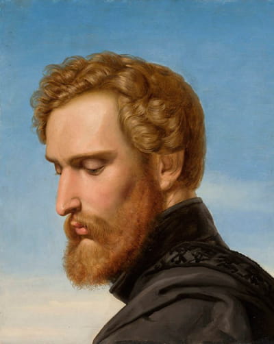 画家海因里希·海因莱因作为谢伦堡骑士的肖像