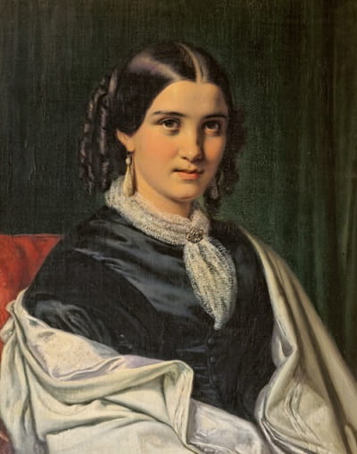 Vilhemine Heise夫人的肖像，出生于哈格（1838-1912）