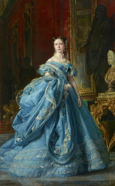 波旁王朝的伊莎贝尔公主和伊莎贝尔二世的女儿波旁王朝