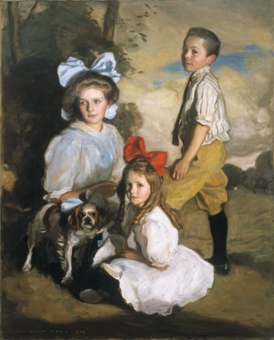 三个诺克斯儿童的肖像