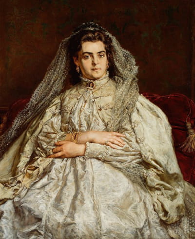 艺术家妻子特奥多拉·内·吉布·托夫斯卡（Teodora née Giebułtowska）的肖像