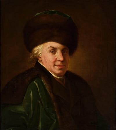 俄罗斯诗人G.R.Derzhavin的肖像