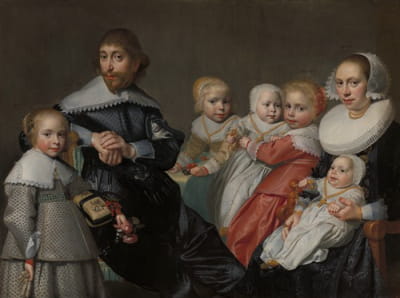 Cornelis van der Heijde医生和Arientgen Ariens de Buijser医生及其孩子