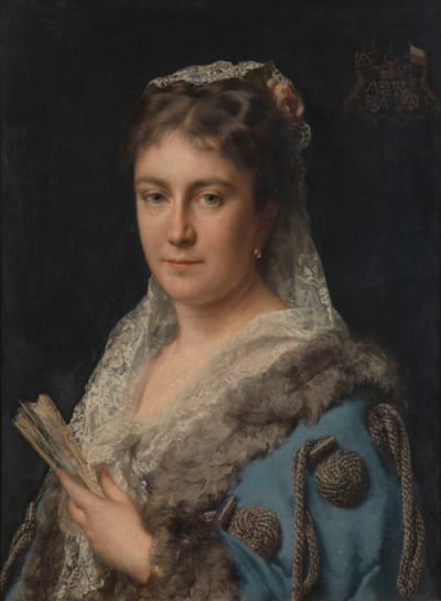 艺术家的妻子伊迪丝·玛丽·安托瓦内特·康斯坦斯·范·埃塞尔夫人