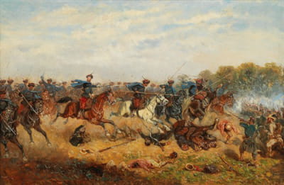 库斯托萨战役中“特兰尼”乌兰人的冲锋