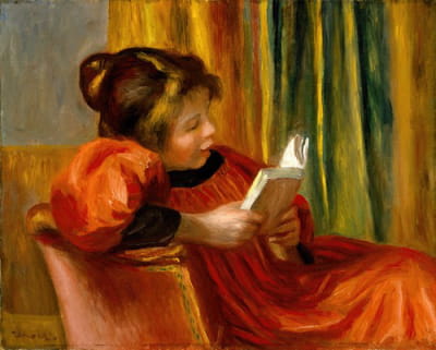 女孩读书