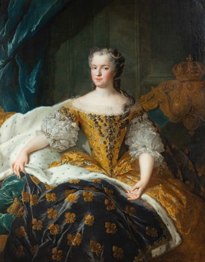 法国王后玛丽·莱斯琴斯卡的肖像（1703-1768）