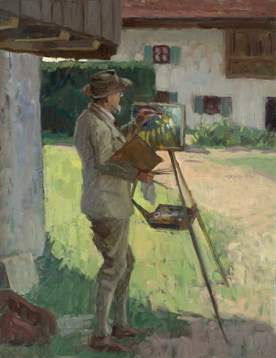 Theodor Hummel在Prien Harras的绘画