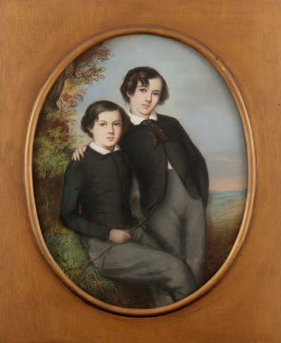 J·麦克尼尔·惠斯勒和他的兄弟威廉（威廉·惠斯勒博士）的肖像