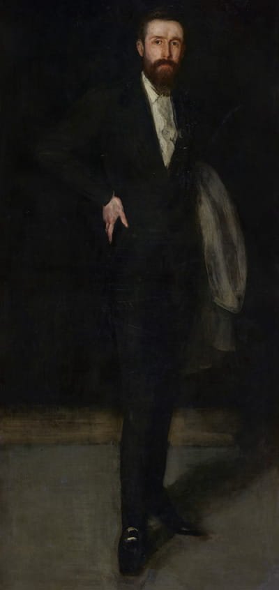 黑色排列；F.R.Leyland的肖像