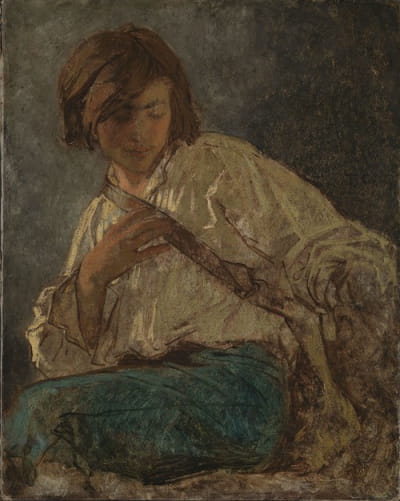画家安塞尔姆·费尔巴哈的肖像习作