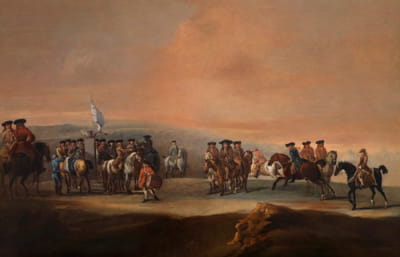 在Newmarket与Tragonwell Frampton（1641-1727）和其他车手举行比赛