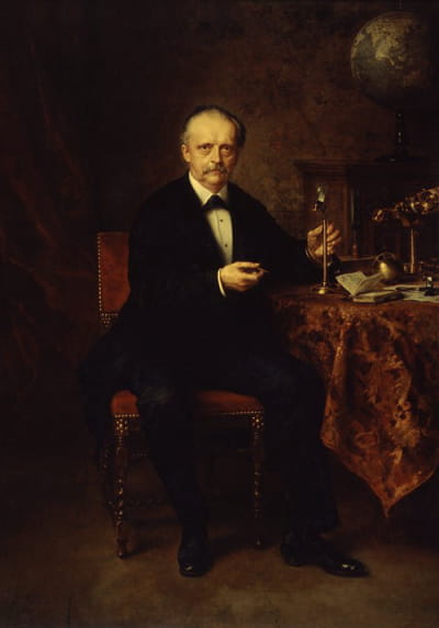 物理学家赫尔曼·冯·亥姆霍兹的肖像