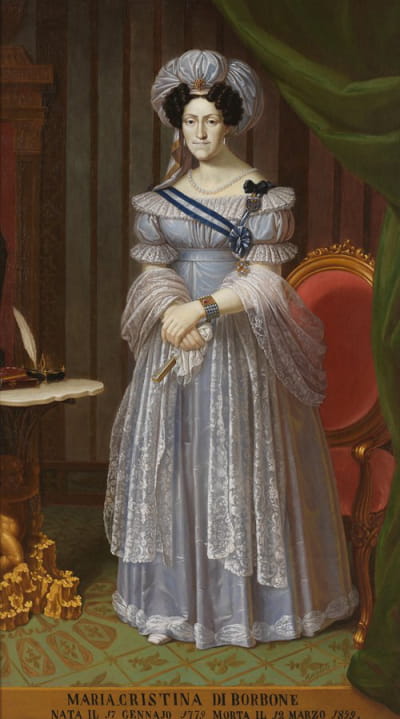 波旁的玛丽亚·克里斯蒂娜肖像
