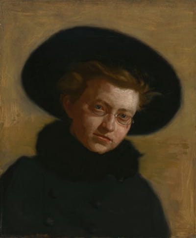 Lillian Hammit（戴大帽子的女孩）的肖像