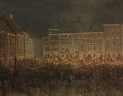 1861年老城广场上的爱国主义表现