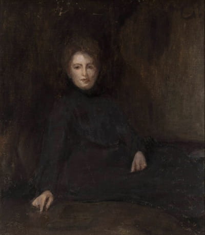 艺术家的妹妹旺达·斯温格鲁本·内·齐格林斯卡的肖像