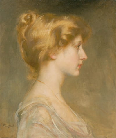 一位金发女子的肖像