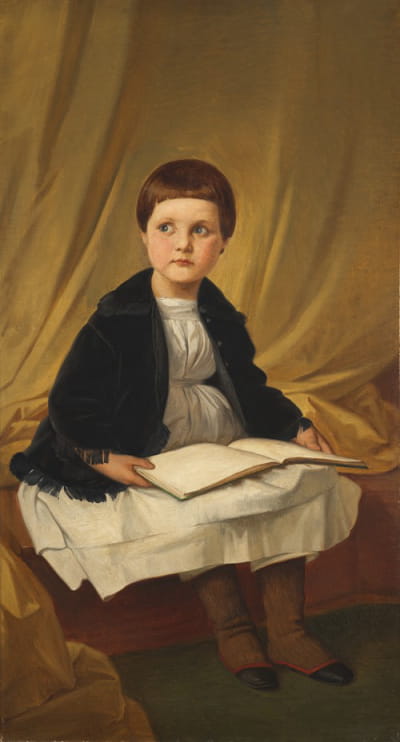艺术家女儿艾格尼丝·冯·斯坦勒的肖像