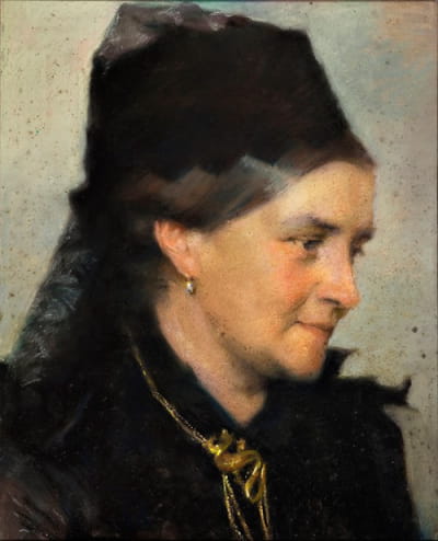 V.Heise夫人的肖像，出生于哈格（1838-1912）