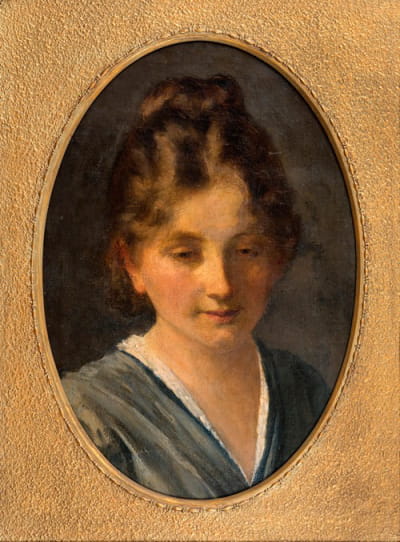 一位年轻女孩的肖像，Karen Poulsen小姐