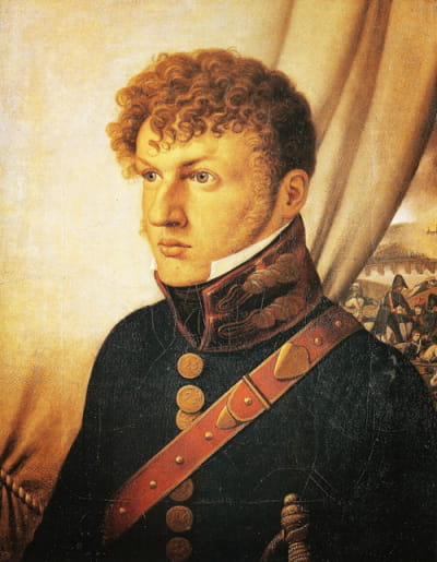 Johann Christian Jeremias Martini作为法国帝国第25轻步兵团军医的肖像