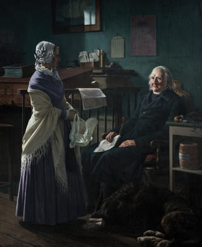 商人克里斯托弗·弗里登雷希·哈格（1759-1849）和他的妻子阿尔内特（1778-1866）的双人肖像