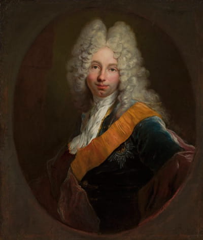 弗里德里希·威廉·凯特勒（Friedrich Wilhelm Kettler，1692–1711）（《黑鹰骑士团》中戴假发的男子肖像）