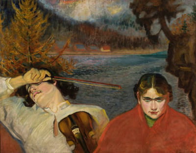 Fiddler–景观中的象征性场景