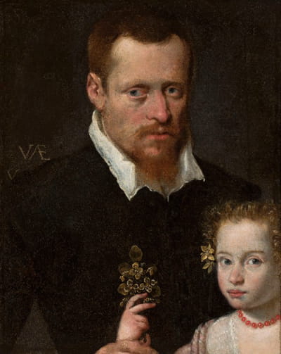 一个男人和他的女儿的肖像
