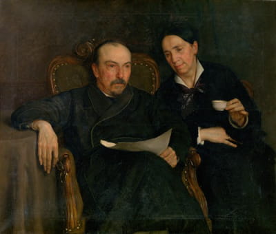 诗人扬·范比尔斯和他的妻子，艺术家的父母