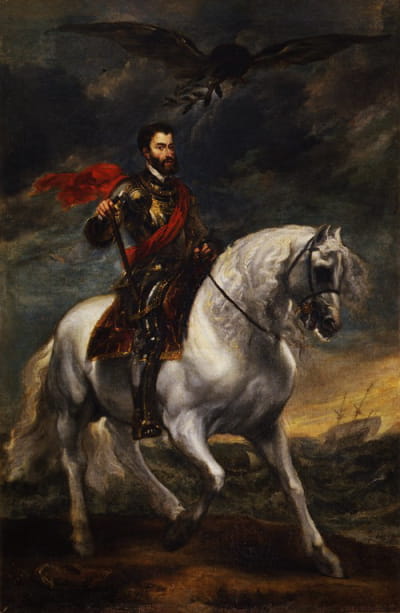 皇帝查理五世的骑马肖像