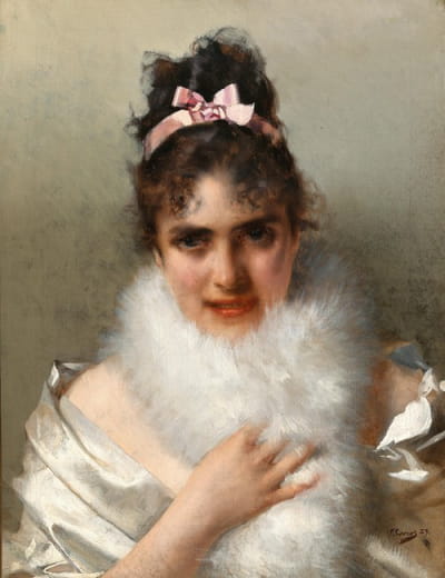 一位年轻女士的肖像