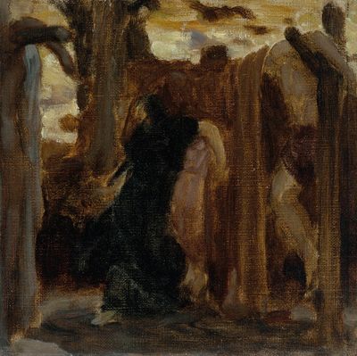 里兹帕，一幅彩色素描