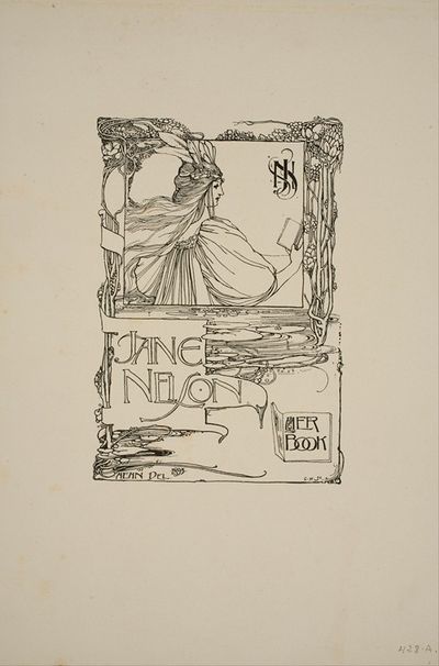Book-plate of Jane Nelson