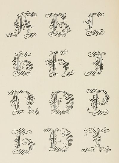 Italian Gothic Initials