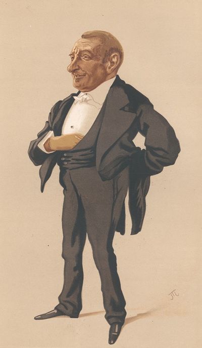 Vanity Fair - Businessmen and Empire Builders. ‘a retired Financiers’. Mr. Henry Louis Bischoffsheim. 4 March 1876