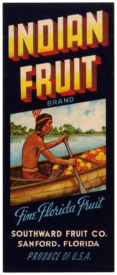 Indian Fruit Brand Label