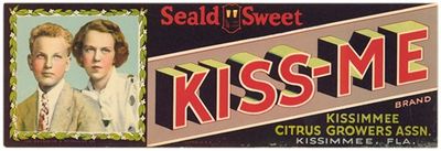 Kiss-Me Brand Citrus Label