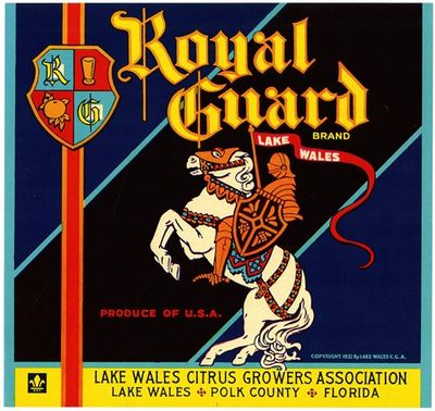 Royal Guard Brand Citrus Label