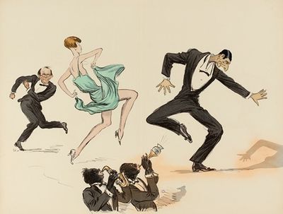 Sem, Yola Letellier, Henri Letellier dansant