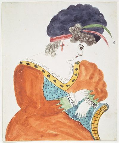 Young Woman Wearing a Turban