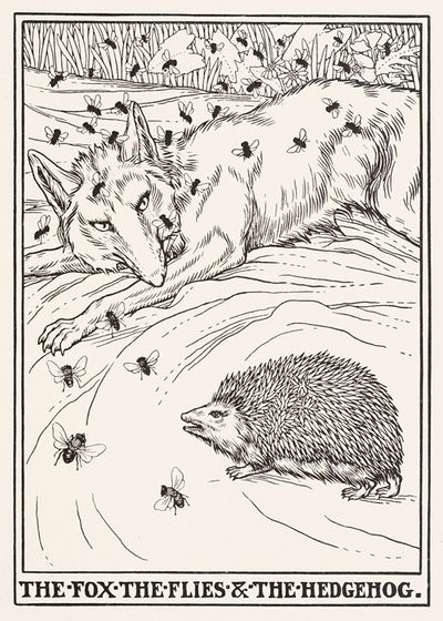 The Fox, the Flies, and the Hedgehog