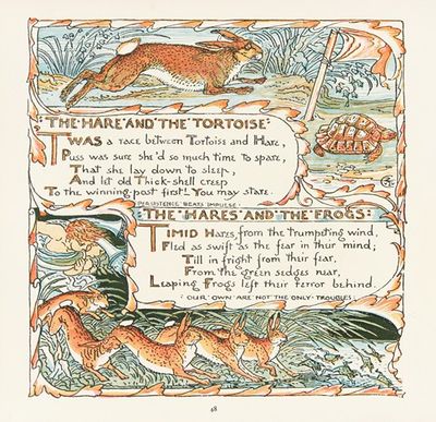 The Hare and the Tortoise, The Hares and the Frogs