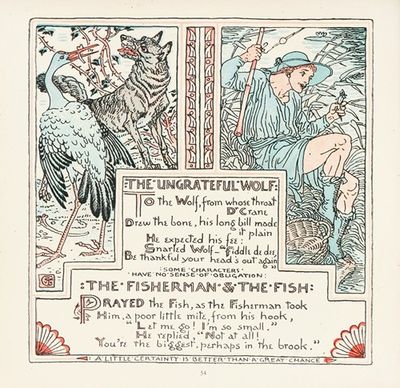 The Ungrateful Wolf, The Fisherman and the Fish
