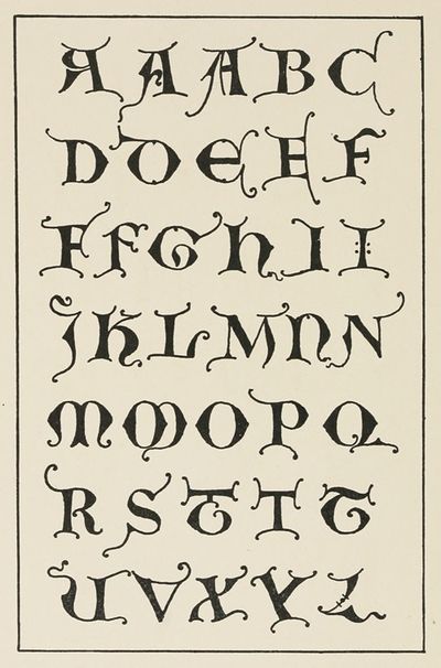 Uncial Gothic Initials