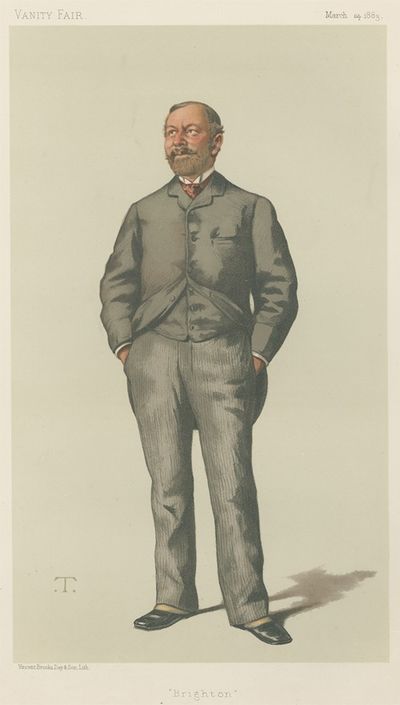 Politicians - Vanity Fair. ‘Brighton’. Mr. William Thackerey Marriot. 24 March 1883