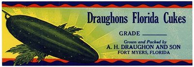 Cucumber Label for Draughons Florida Cuke