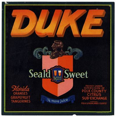Duke Citrus Label