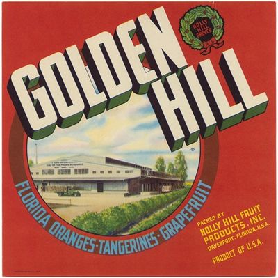Golden Hill Citrus Label